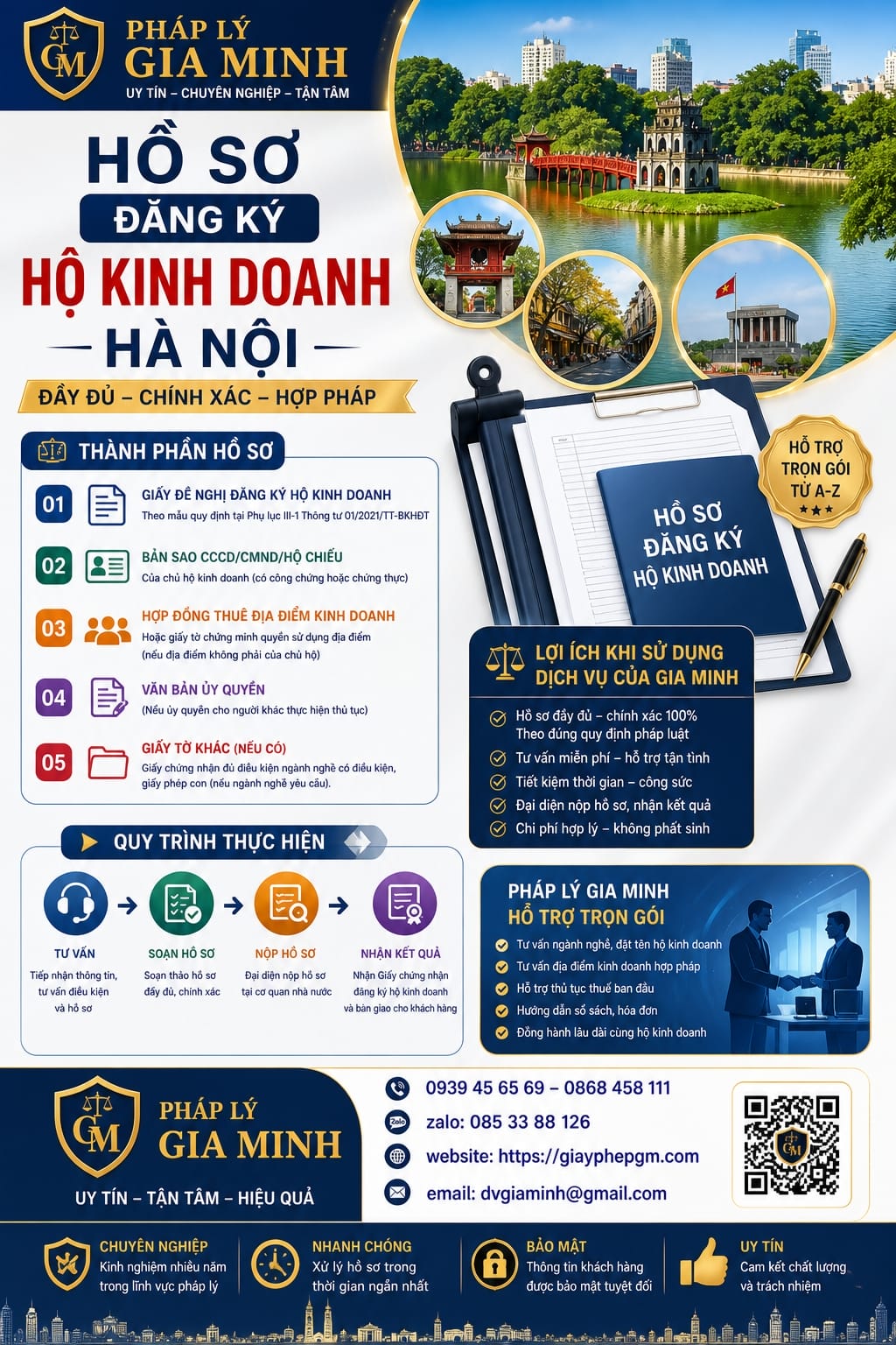Dịch vụ thành lập hộ kinh doanh Hà Nội – Thủ tục nhanh gọn, đúng luật, chi phí thấp 15 Hồ sơ đăng ký hộ kinh doanh Hà Nội đầy đủ