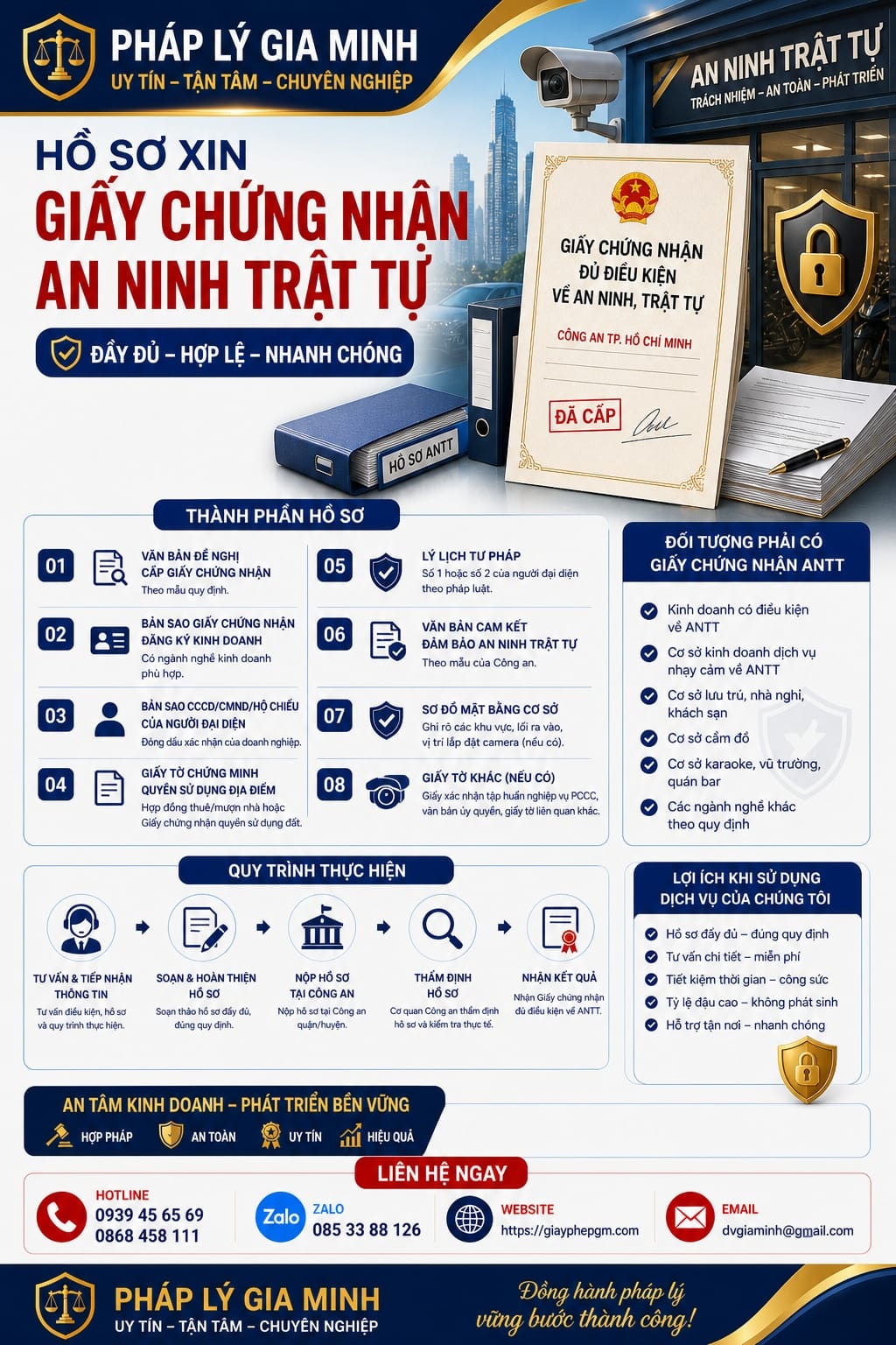 Giấy phép an ninh trật tự cho khách sạn – Thủ tục nhanh, đúng quy định 11 Hồ sơ xin giấy ANTT khách sạn đầy đủ