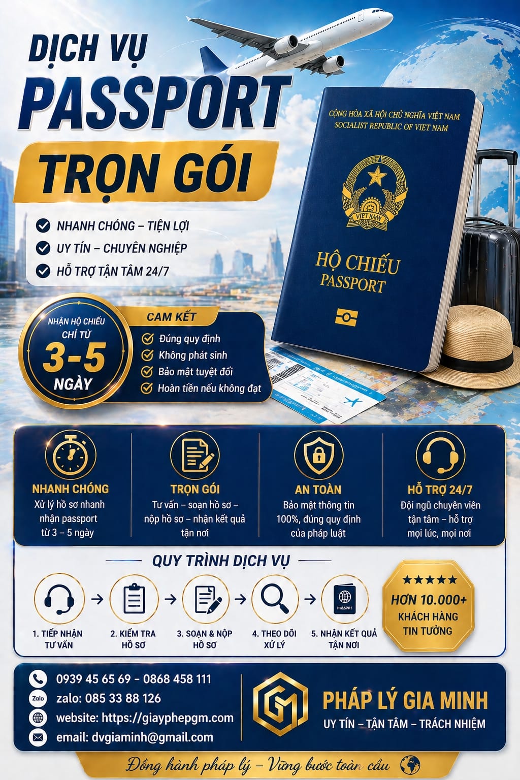 Quy trình đăng ký hộ chiếu online nhanh