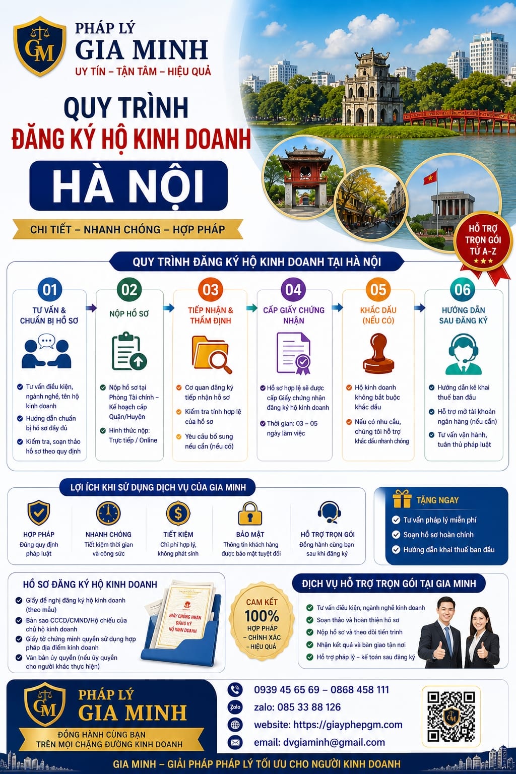 Dịch vụ thành lập hộ kinh doanh Hà Nội – Thủ tục nhanh gọn, đúng luật, chi phí thấp 18 Quy trình đăng ký hộ kinh doanh Hà Nội chi tiết