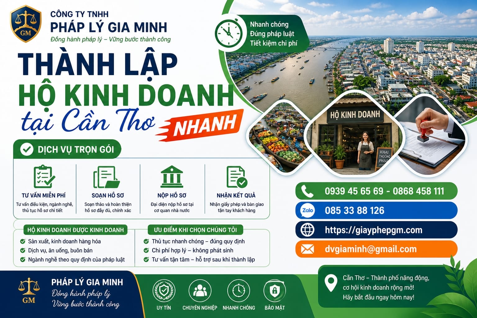 Thủ tục đăng ký thành lập hộ kinh doanh cá thể tại Cần Thơ – Hồ sơ, quy trình, lệ phí 2026 17 Thành lập hộ kinh doanh tại Cần Thơ nhanh