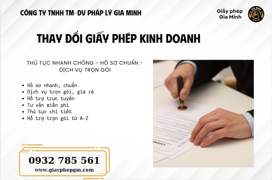 Thay đổi giấy phép kinh doanh: Thủ tục, hồ sơ và quy trình thực hiện mới nhất