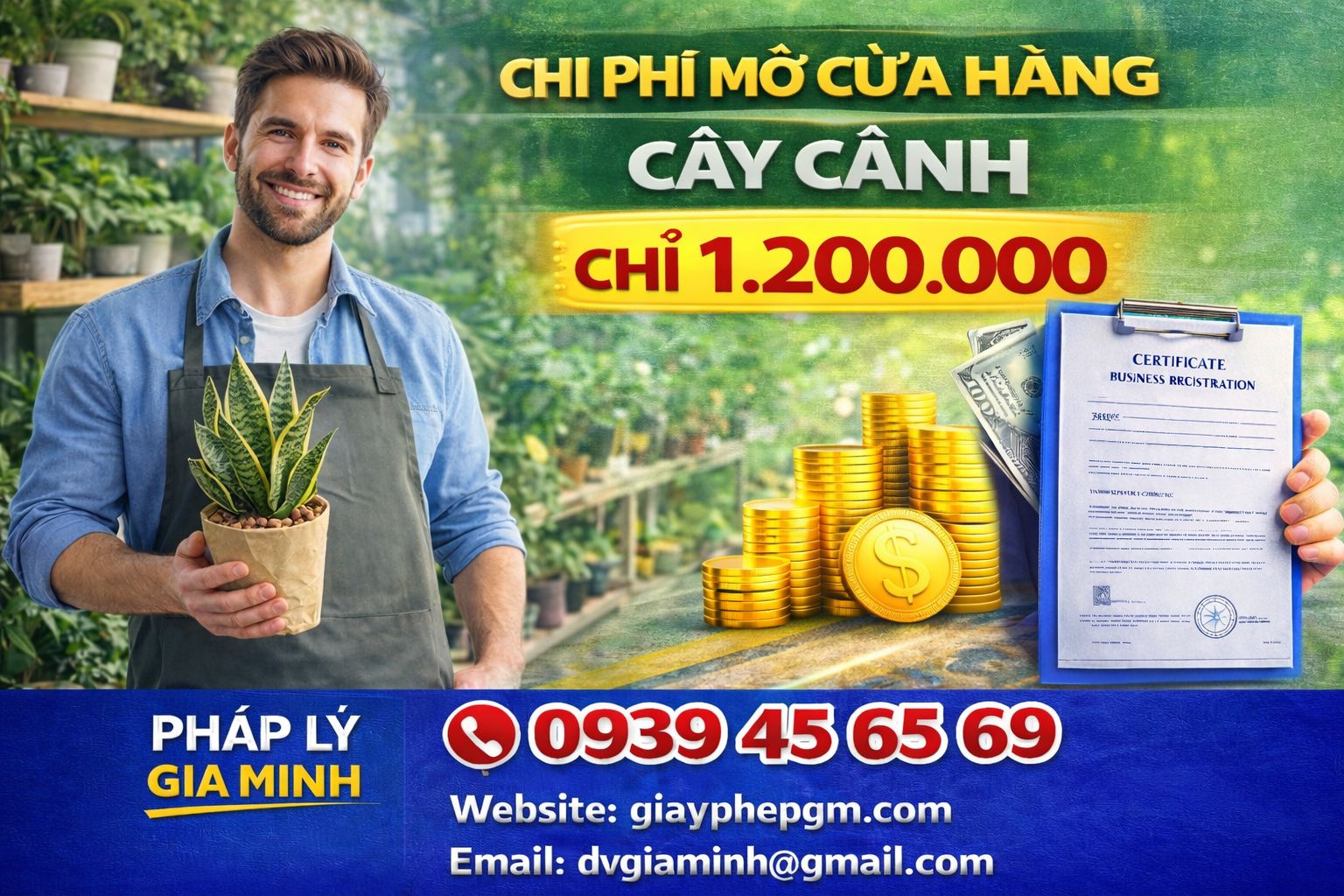 Chi phí trang trí cửa hàng cây cảnh đẹp