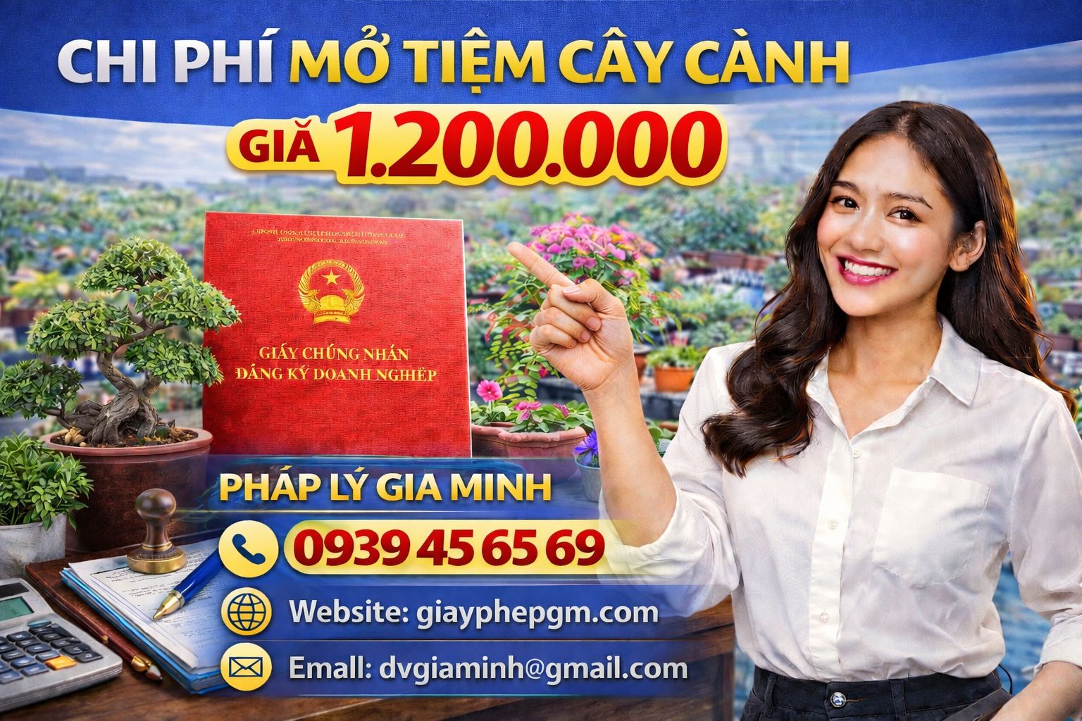 Chi phí mở cửa hàng cây cảnh bao nhiêu tiền