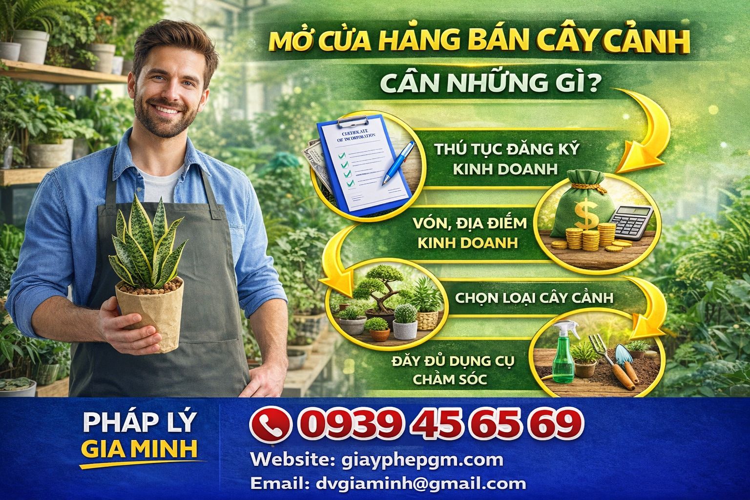 mở shop cây cảnh kinh doanh hiệu quả