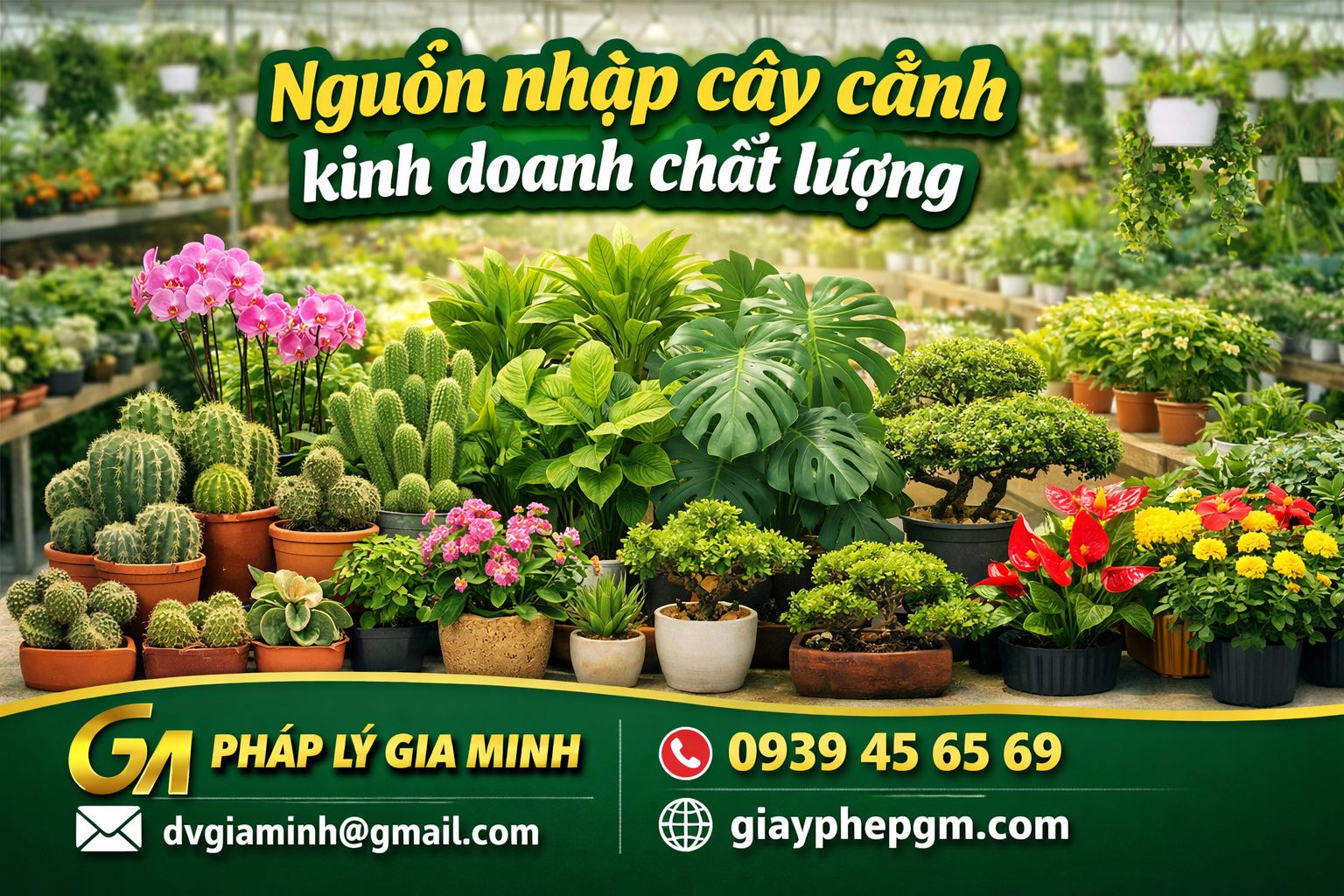 Thủ tục mở cửa hàng kinh doanh cây cảnh	