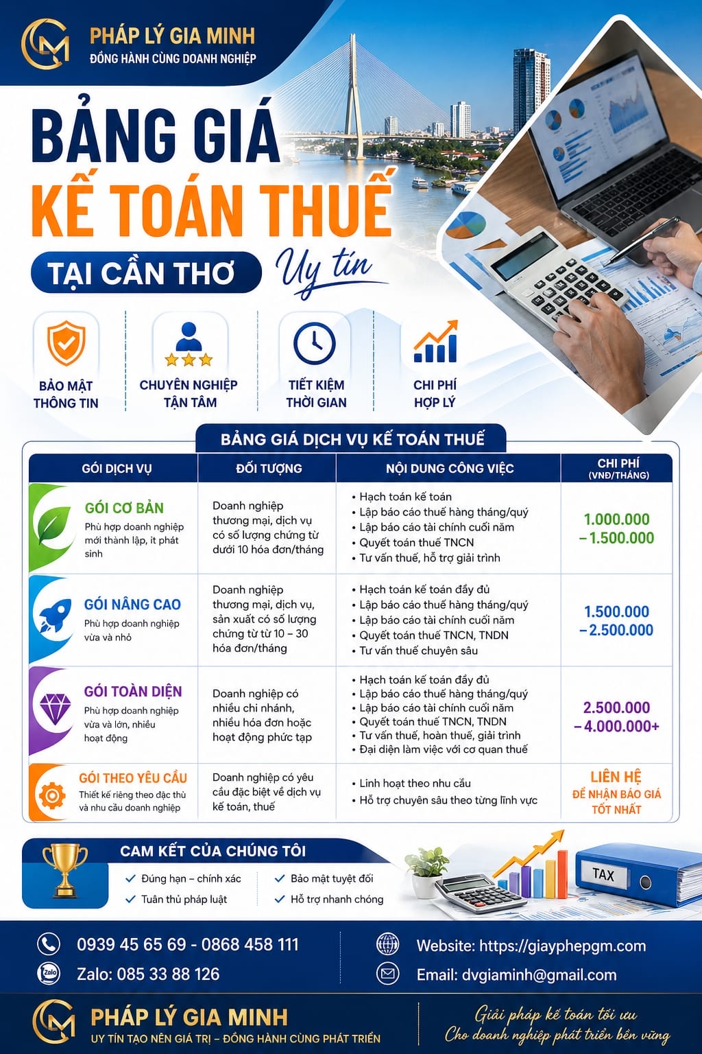dịch vụ kế toán công ty truyền thông cần thơ