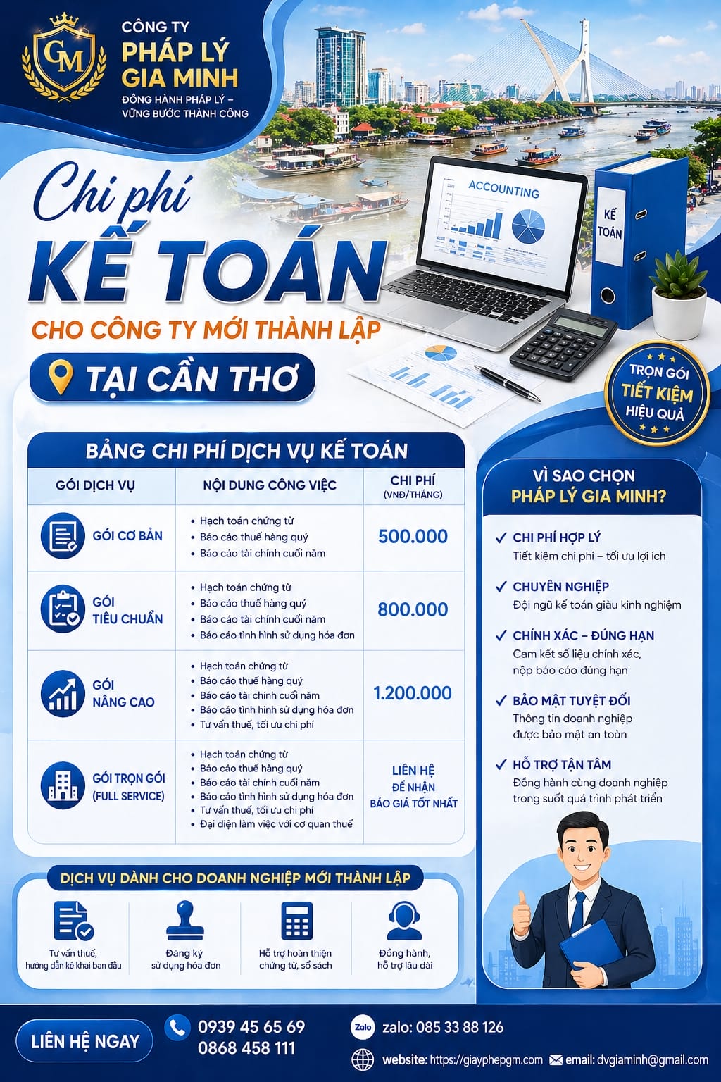 Dịch vụ kế toán cho công ty tư vấn tại Cần Thơ chuyên nghiệp
