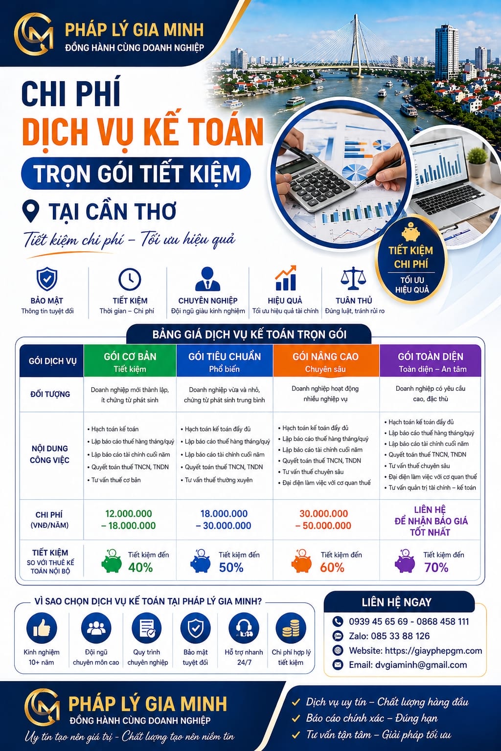 Dịch vụ kế toán công ty tư vấn uy tín hàng đầu tại Cần Thơ