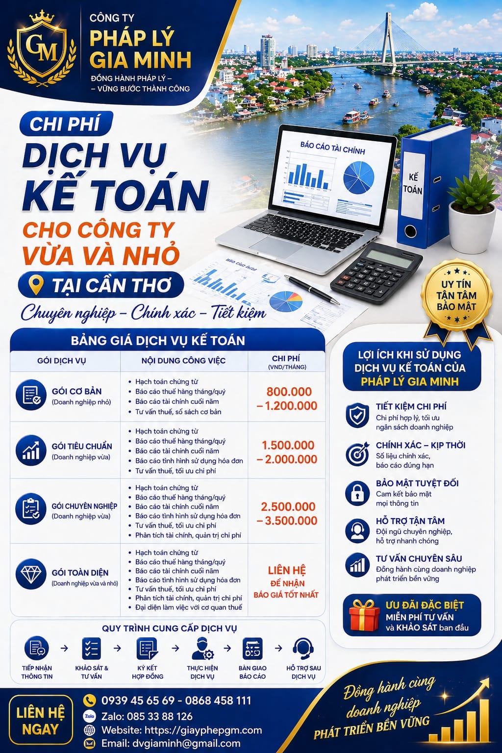 Dịch vụ kế toán doanh nghiệp đào tạo nghề Cần Thơ