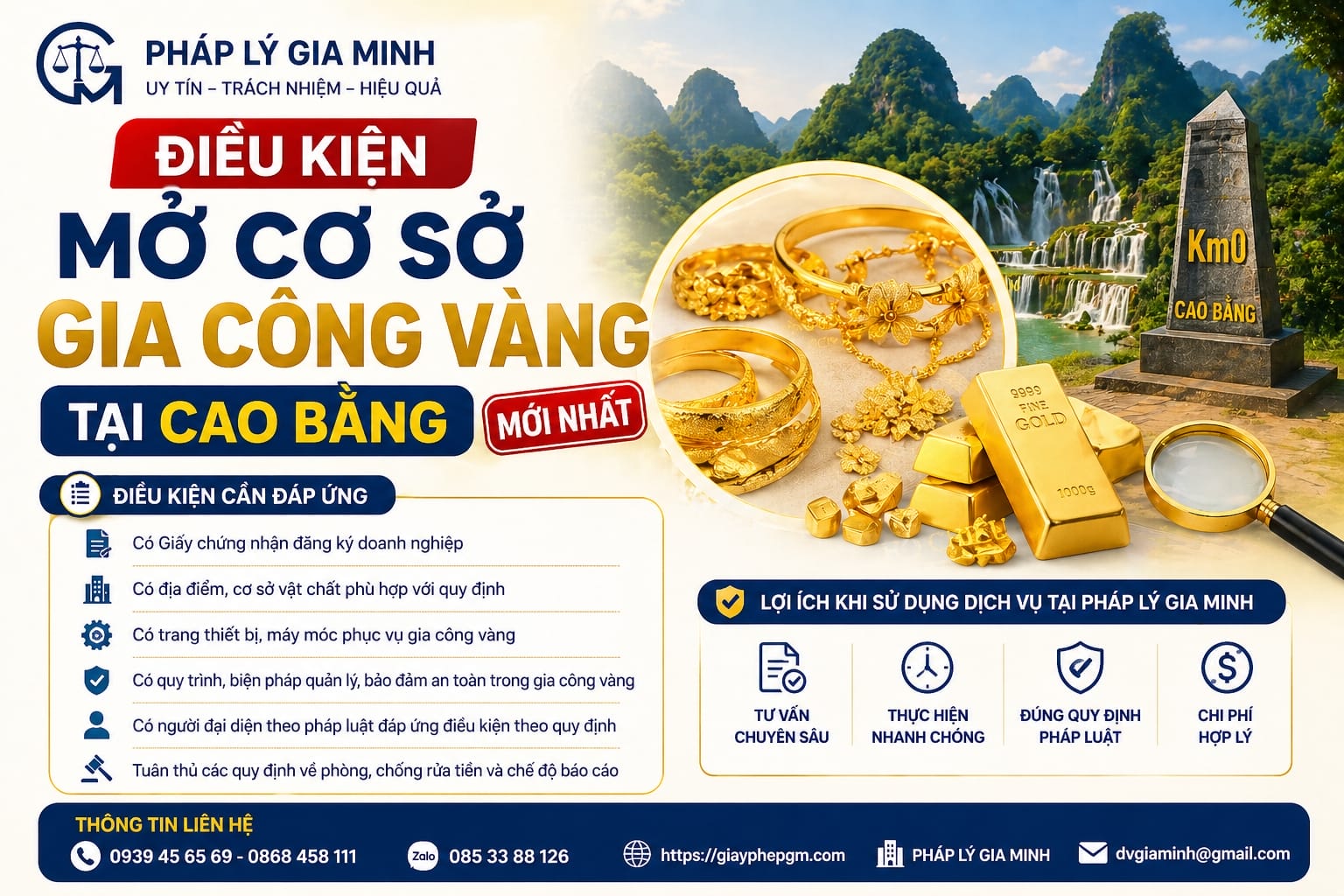 Điều kiện mở cơ sở gia công vàng tại Cao Bằng: mặt bằng, nhân sự, quy trình sản xuất vàng 8 Điều kiện mở cơ sở gia công vàng tại Cao Bằng mới nhất