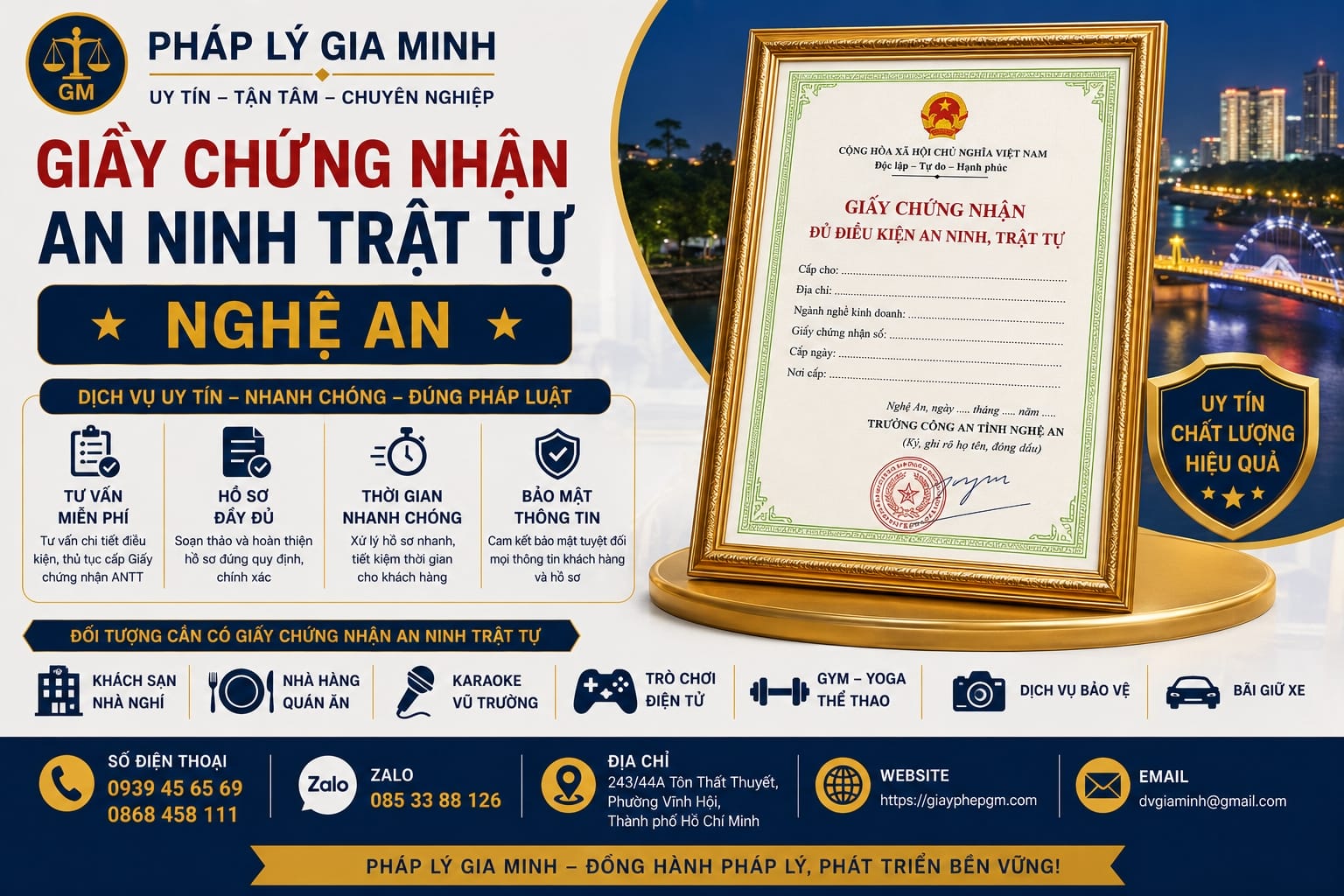 Xin giấy an ninh trật tự tại Nghệ An nhanh và hợp lệ – Hướng dẫn đầy đủ 17 Giấy chứng nhận an ninh trật tự Nghệ An