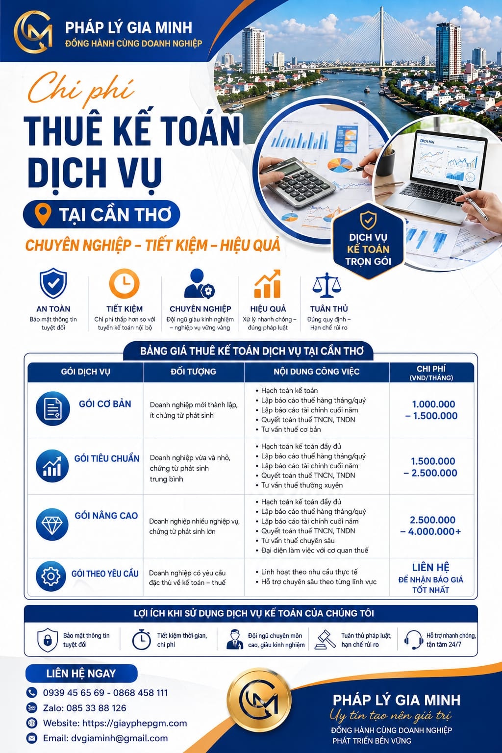Hồ sơ kế toán công ty marketing Cần Thơ