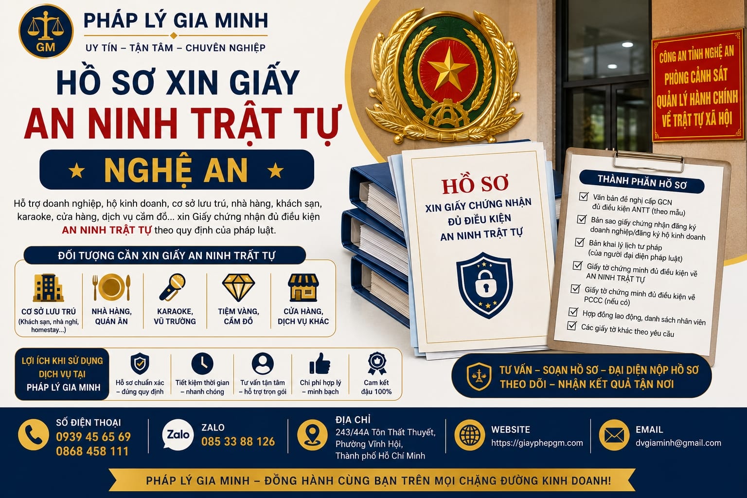 Xin giấy an ninh trật tự tại Nghệ An nhanh và hợp lệ – Hướng dẫn đầy đủ 14 Hồ sơ xin giấy an ninh trật tự Nghệ An