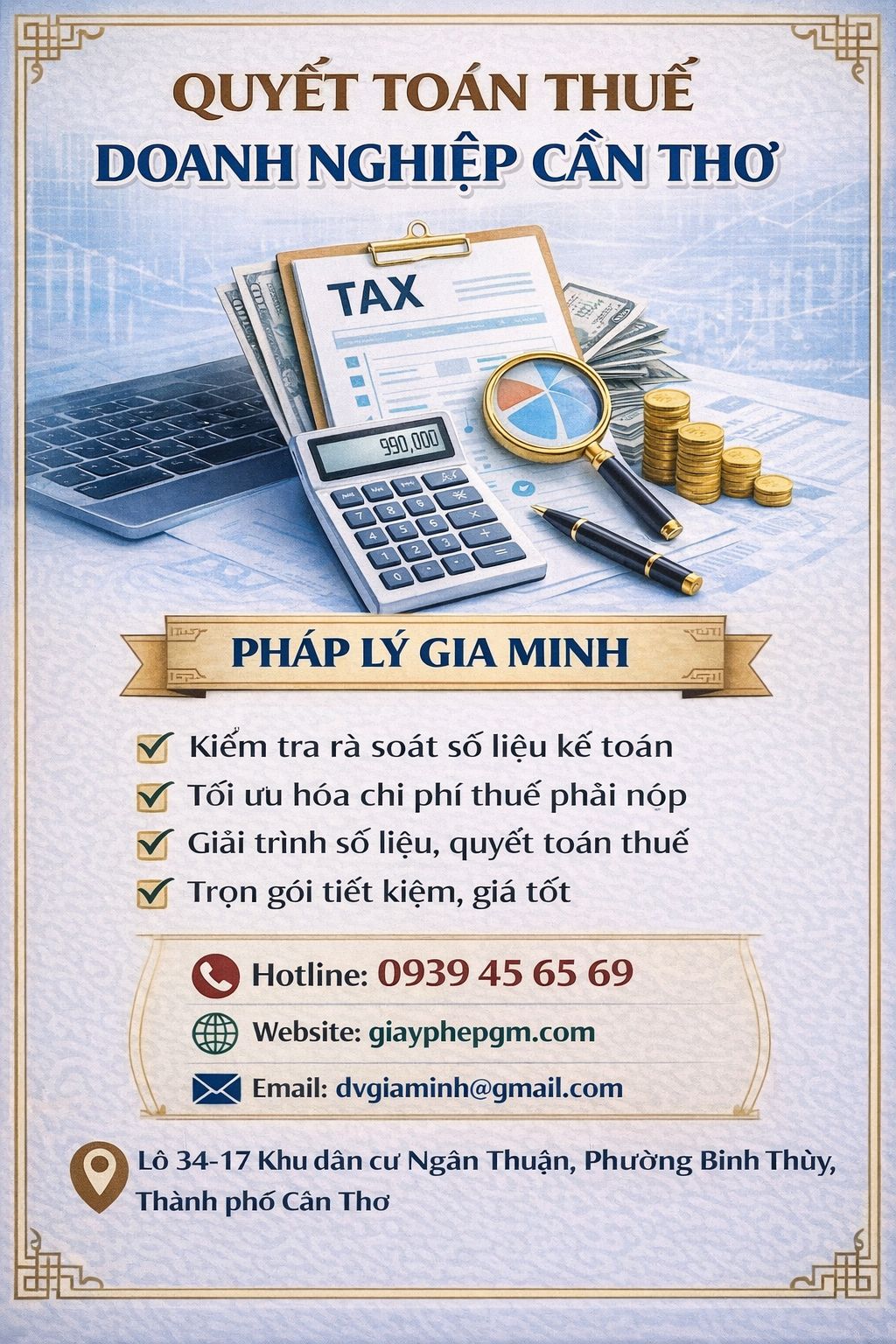 Kế toán cho doanh nghiệp công nghệ tại Cần Thơ không phát sinh