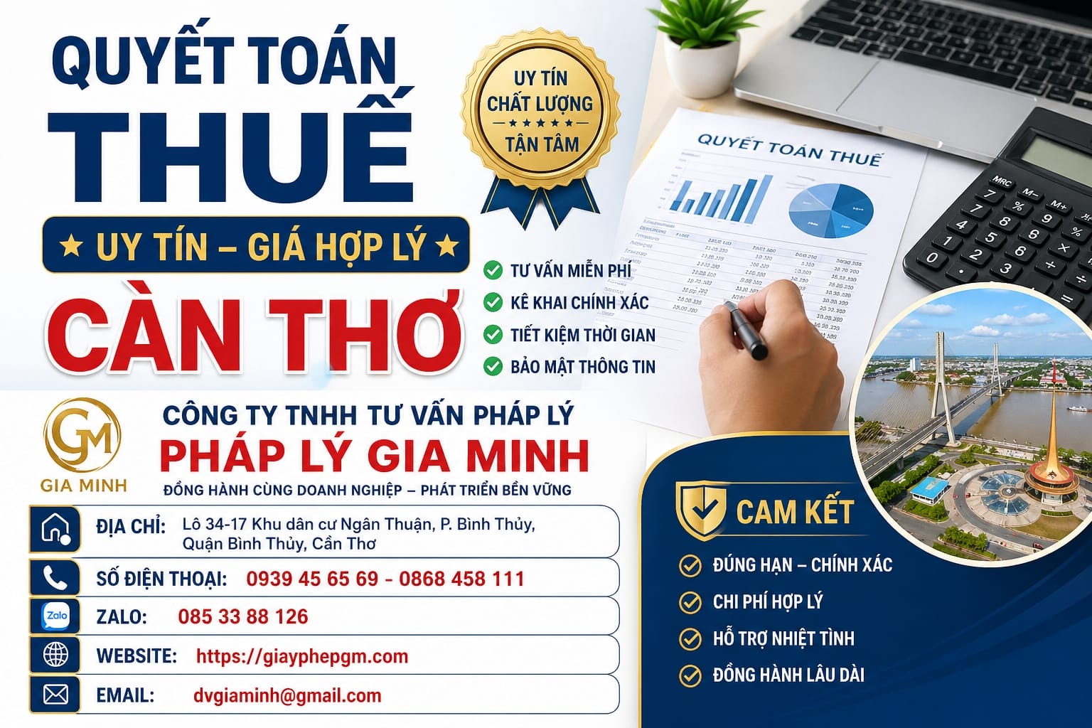 Kế toán cho công ty mới thành lập tại Cần Thơ trọn gói