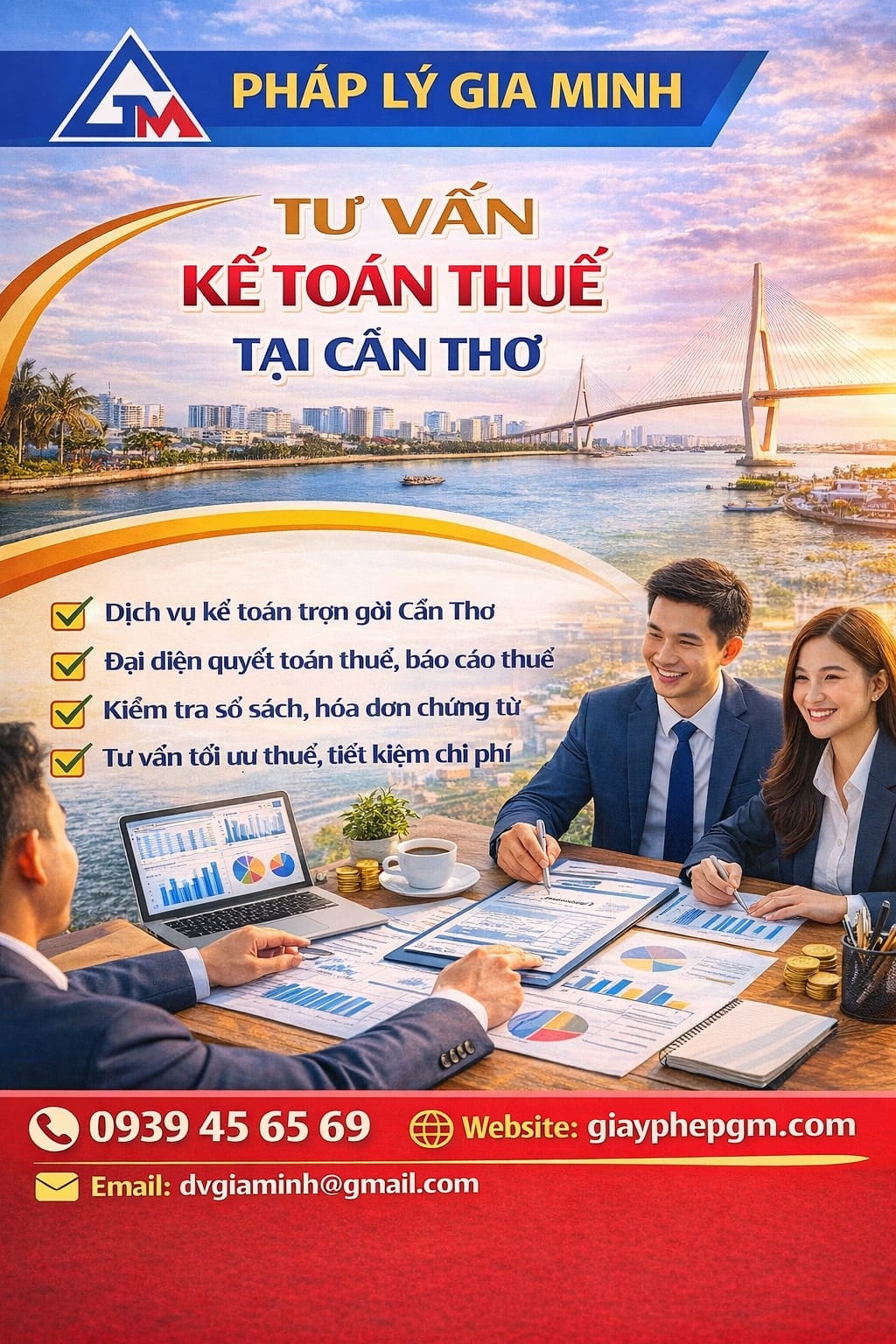Kế toán doanh nghiệp mới tại Cần Thơ hỗ trợ đầy đủ hồ sơ