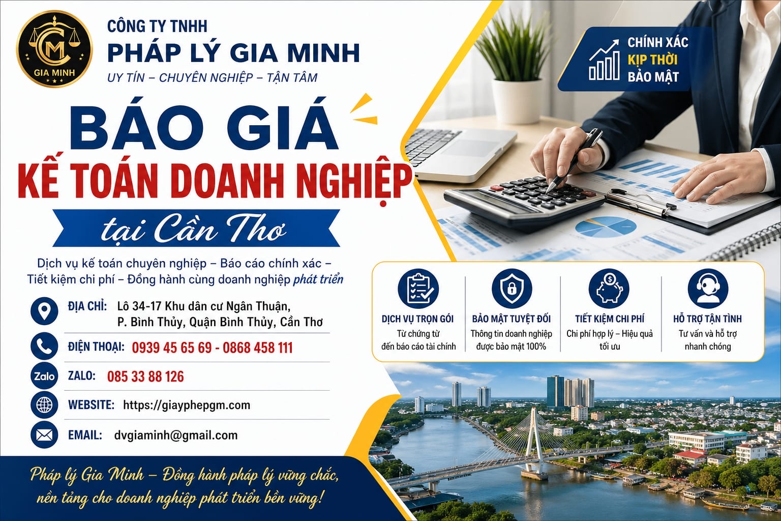 Kế toán cho doanh nghiệp mới thành lập tại Cần Thơ giá rẻ