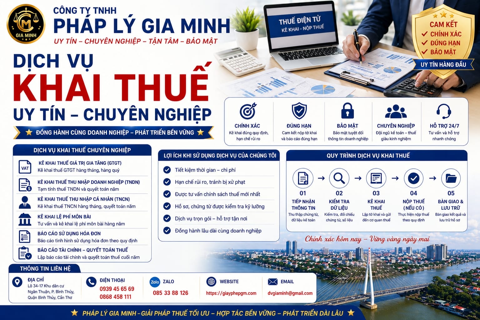 Kế toán thuế doanh nghiệp đào tạo nghề Cần Thơ