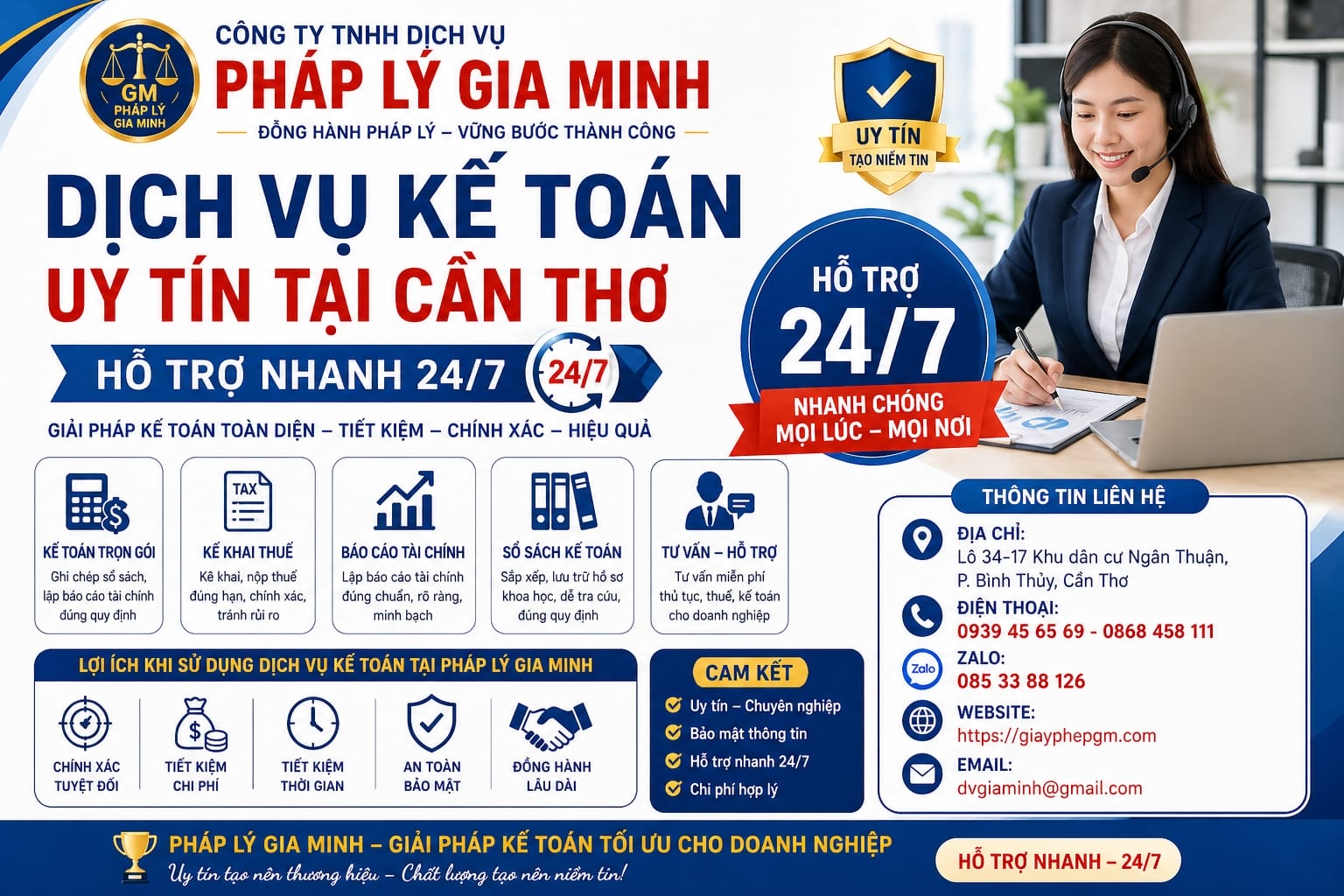 Kế toán trọn gói công ty truyền thông Cần Thơ