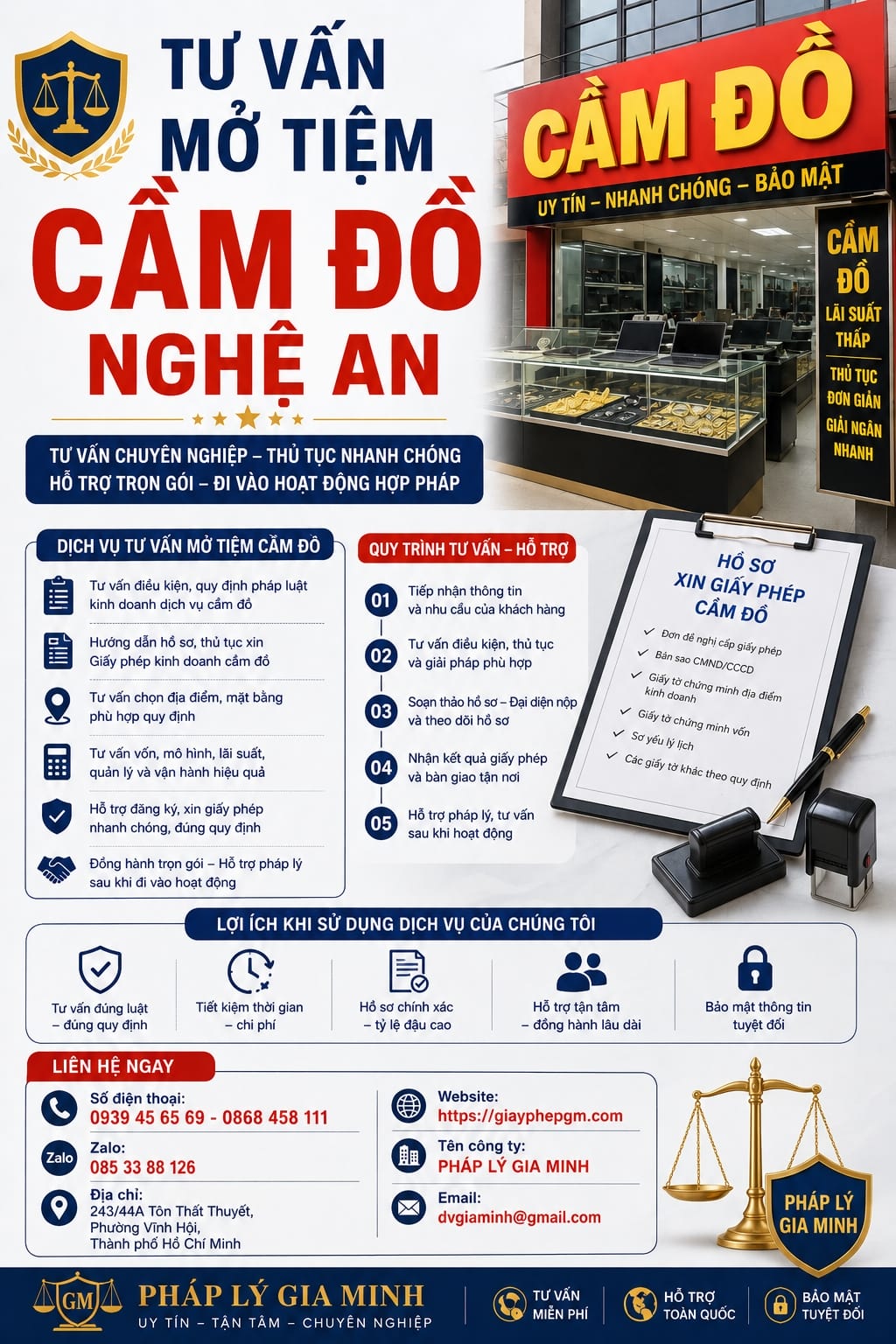 Tư vấn mở tiệm cầm đồ Nghệ An