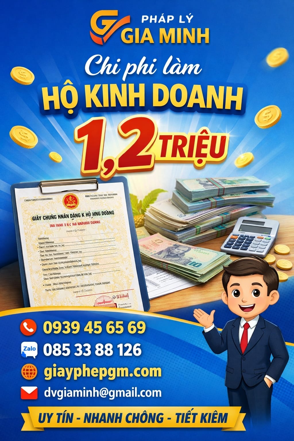 chi phí trọn gói hộ kinh doanh