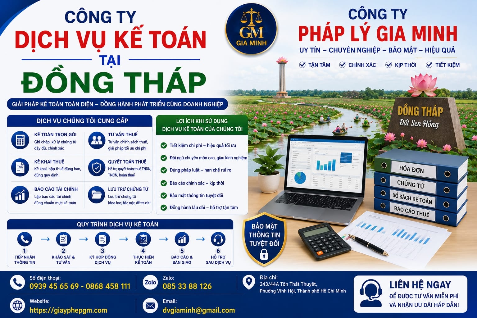 Công ty dịch vụ kế toán tại Đồng Tháp