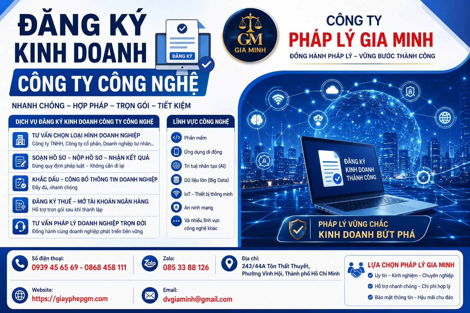 Thành Lập Công Ty TNHH Lĩnh Vực Công Nghệ Nhanh – Đúng Quy Định 2026 18 Đăng ký kinh doanh công ty công nghệ