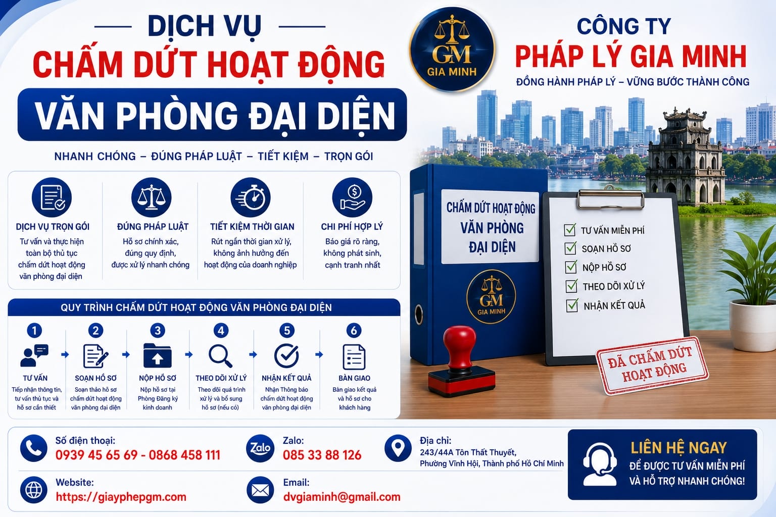 Giải Thể Văn Phòng Đại Diện Tại Hà Nội Nhanh Chóng – Đúng Quy Định 2026 18 Dịch vụ chấm dứt hoạt động văn phòng đại diện