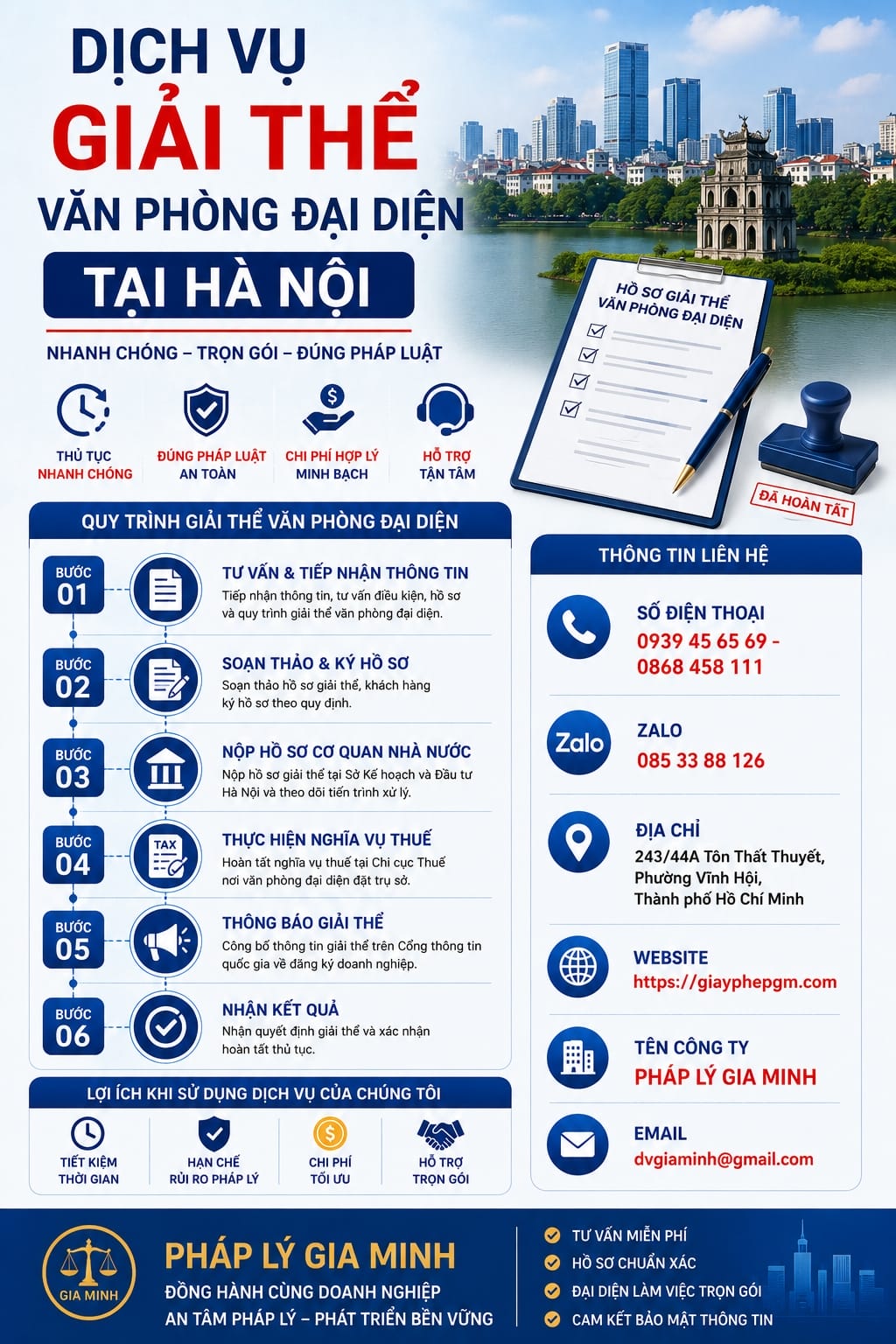 Giải Thể Văn Phòng Đại Diện Tại Hà Nội Nhanh Chóng – Đúng Quy Định 2026 13 Dịch vụ giải thể văn phòng đại diện Hà Nội