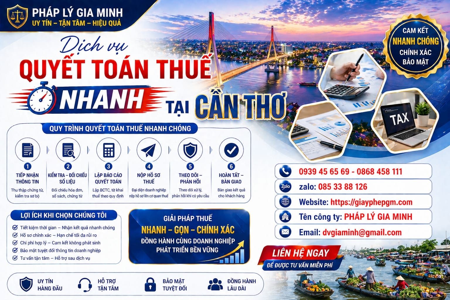 Kế toán doanh nghiệp uy tín tại Cần Thơ – Giải pháp tài chính an toàn cho doanh nghiệp 11 Dịch vụ kế toán doanh nghiệp uy tín tại Cần Thơ trọn gói