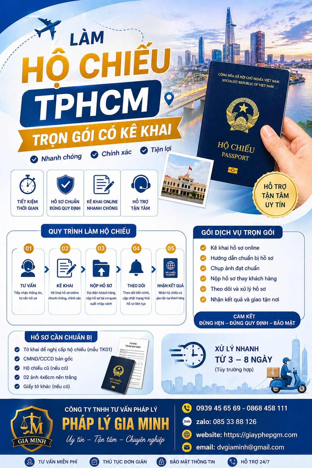 Dịch vụ làm hộ chiếu tại TPHCM không cần xếp hàng 9 Dịch vụ làm hộ chiếu TPHCM không cần xếp hàng