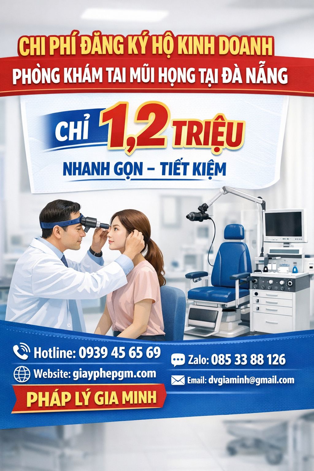 giấy phép hoạt động phòng khám tai mũi họng đà nẵng