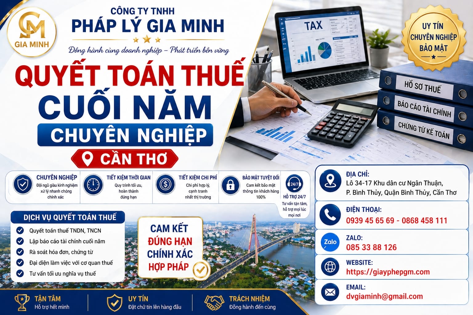 Kế toán doanh nghiệp thương mại tại Cần Thơ giá rẻ