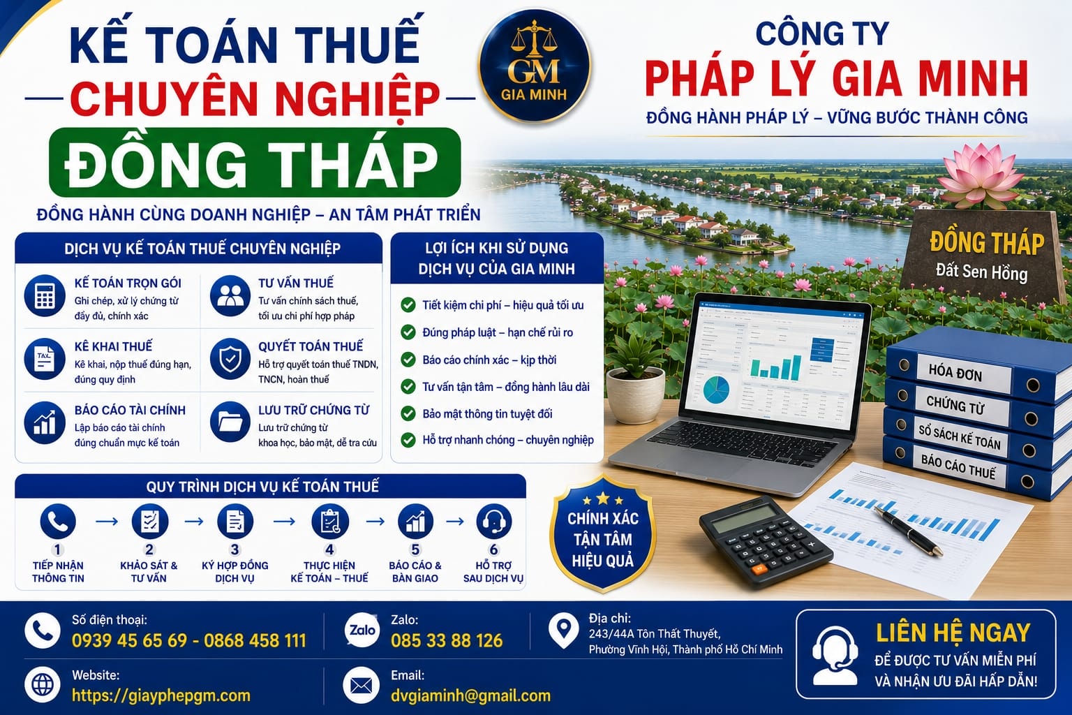 Kế toán thuế chuyên nghiệp Đồng Tháp