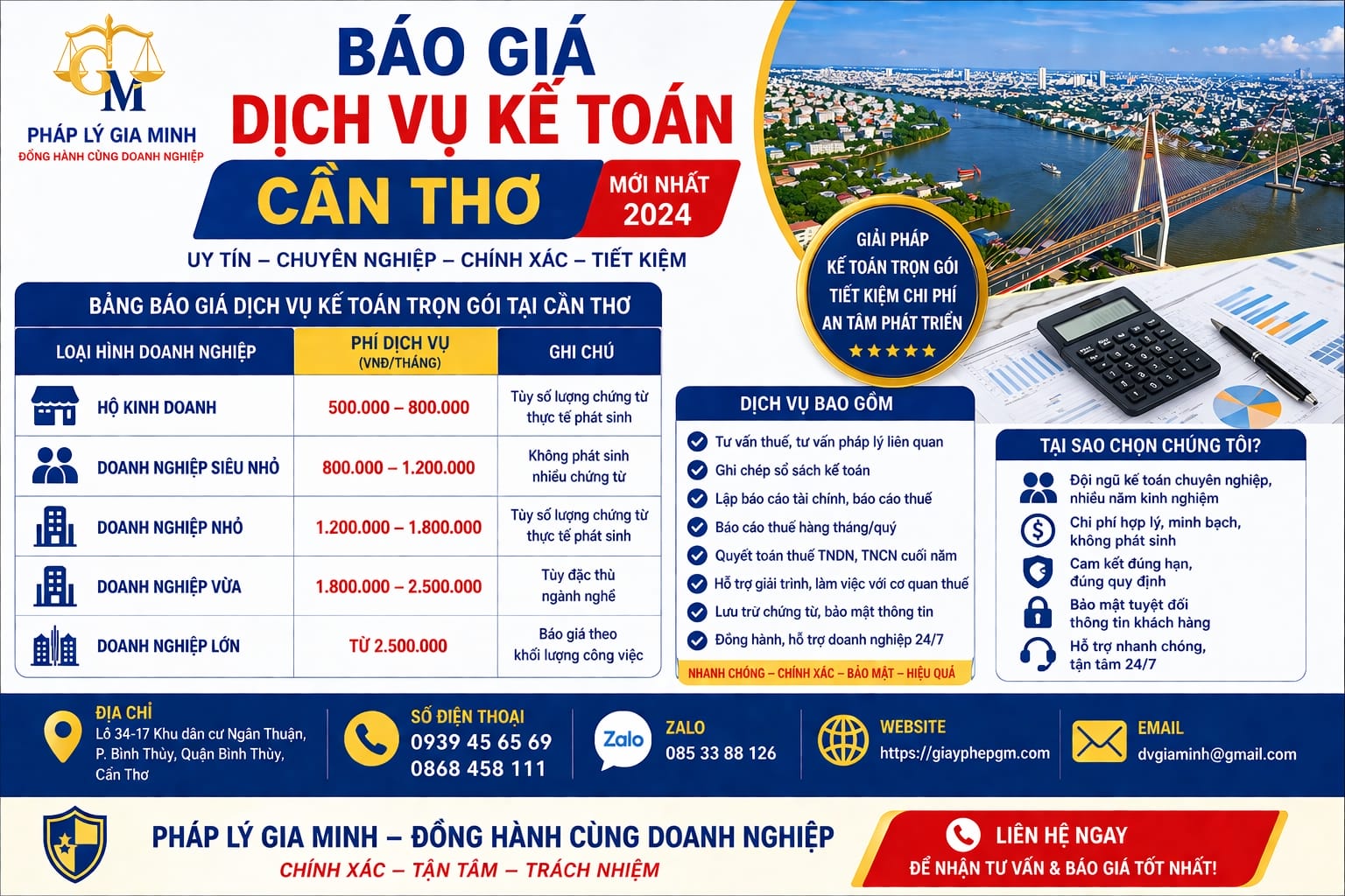 Kế toán ngành thương mại tại Cần Thơ không phát sinh