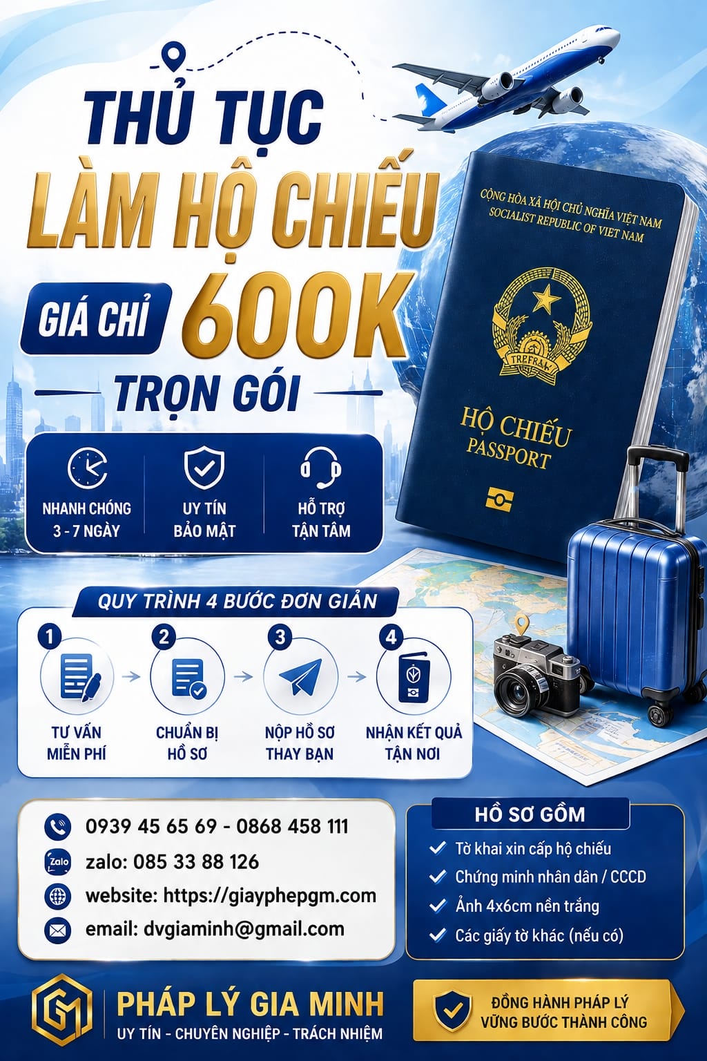Dịch vụ làm hộ chiếu khẩn tại TPHCM trong 1 đến 3 ngày 15 Làm hộ chiếu cấp tốc TPHCM trong ngày