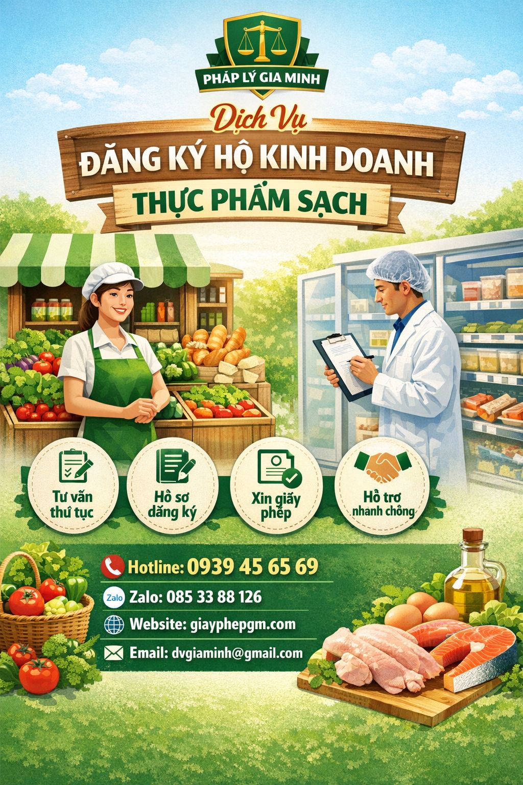 Chi phí đăng ký hộ kinh doanh thực phẩm bao nhiêu?