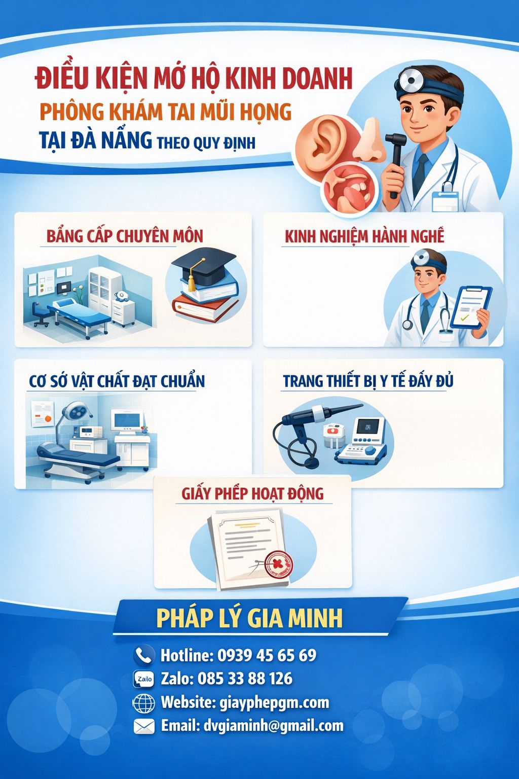 mở hộ kinh doanh phòng khám tai mũi họng tại đà nẵng