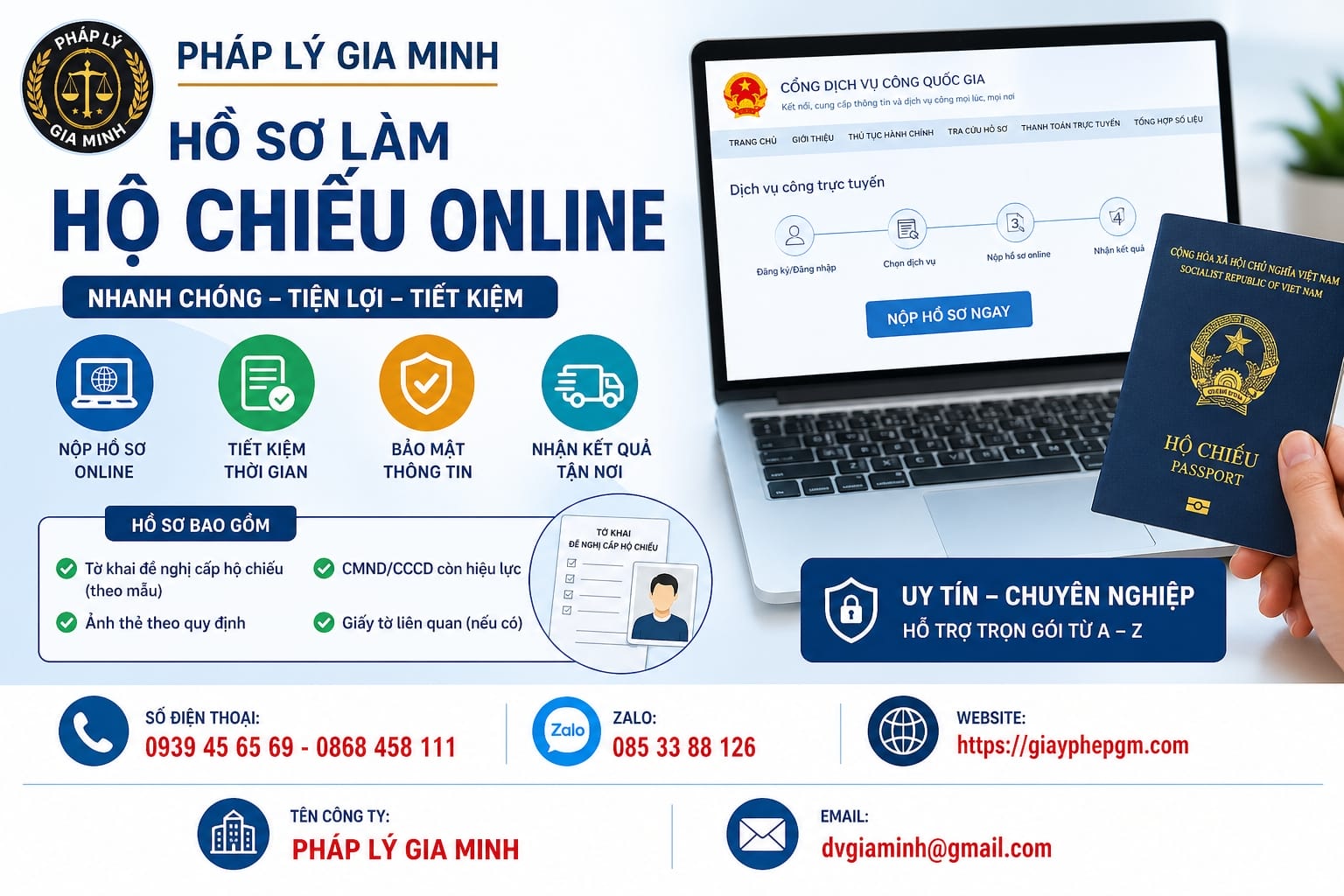 Dịch vụ làm hộ chiếu khẩn tại TPHCM trong 1 đến 3 ngày 11 Passport khẩn tại TPHCM trọn gói