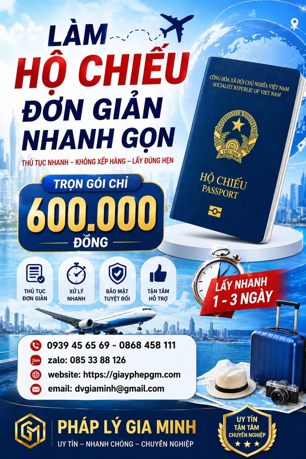 Dịch vụ làm hộ chiếu khẩn tại TPHCM trong 1 đến 3 ngày 17 Quy trình làm hộ chiếu nhanh TPHCM