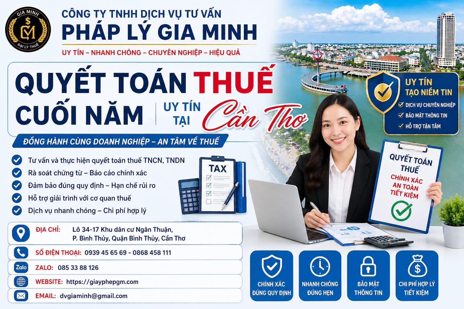 Thuê dịch vụ kế toán doanh nghiệp tại Cần Thơ