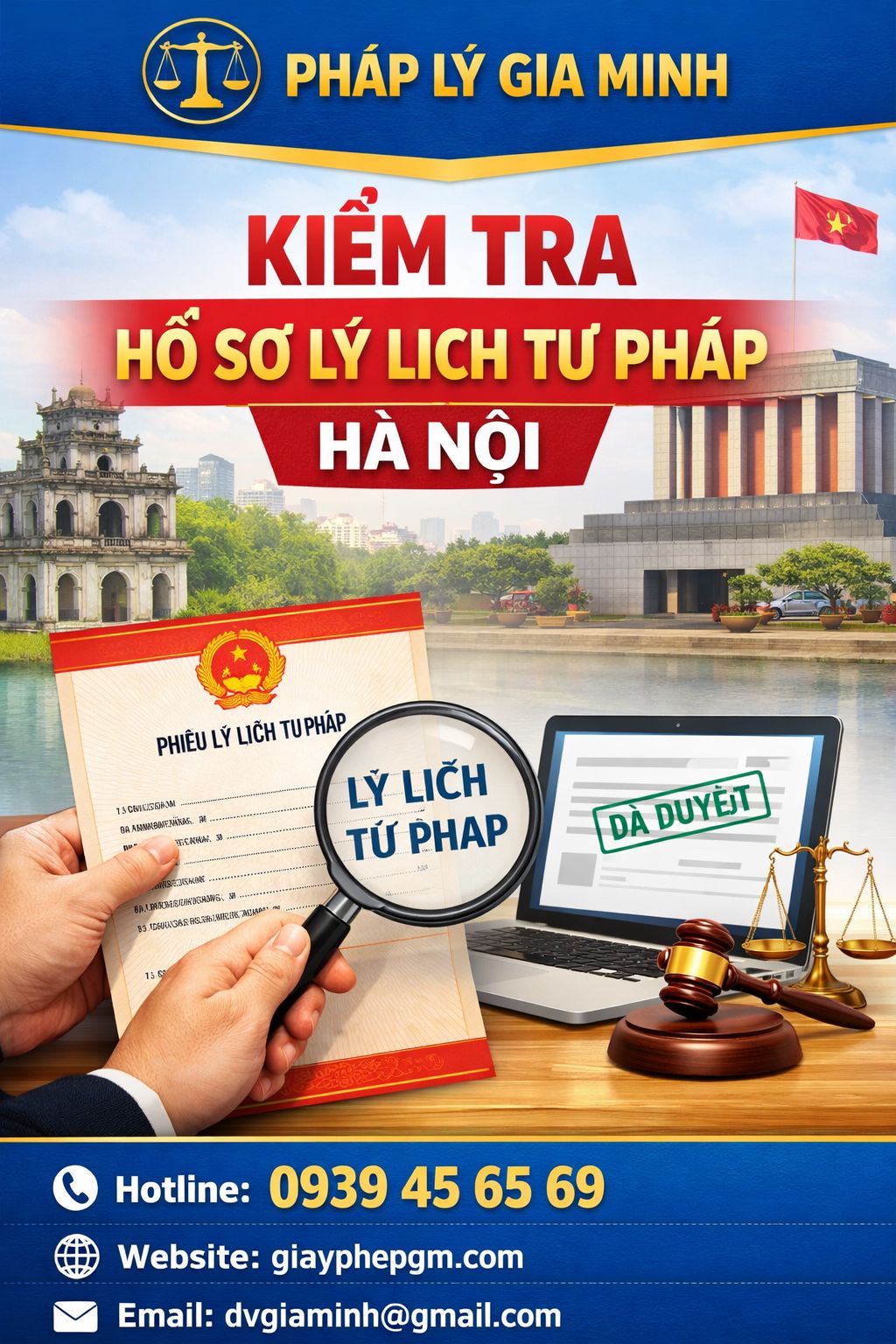Tra cứu lý lịch tư pháp Hà Nội