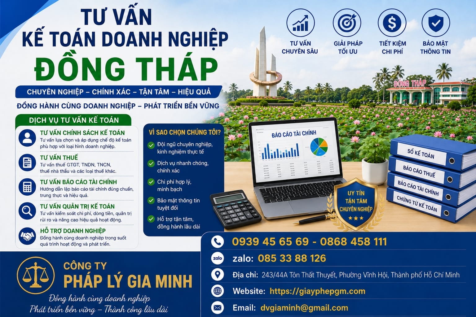 Tư vấn kế toán doanh nghiệp Đồng Tháp