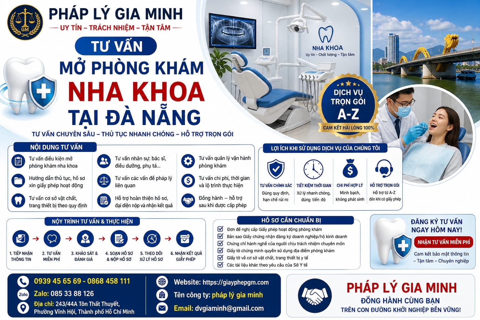 Mở hộ kinh doanh phòng khám nha khoa tại Đà Nẵng – Lộ trình pháp lý & chiến lược tăng trưởng 2026 9 Tư vấn mở phòng khám nha khoa tại Đà Nẵng