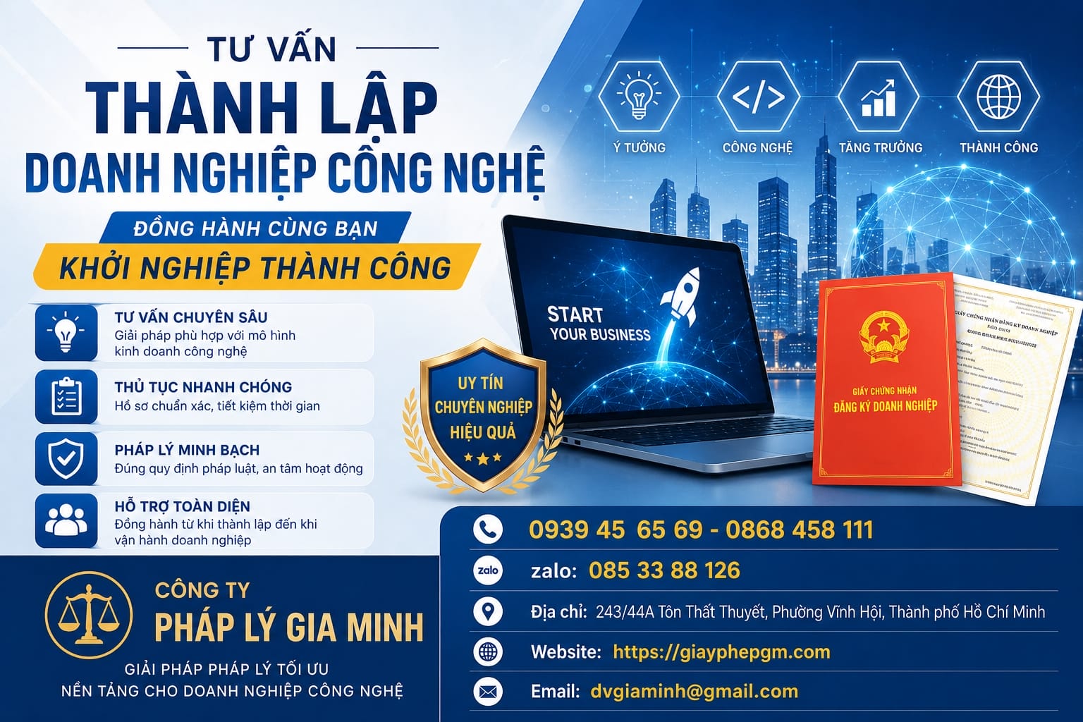 Thành Lập Công Ty TNHH Lĩnh Vực Công Nghệ Nhanh – Đúng Quy Định 2026 12 Tư vấn thành lập doanh nghiệp công nghệ