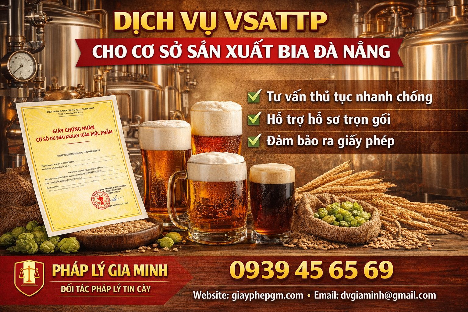 Xin giấy VSATTP cho cơ sở giết mổ tại Đà Nẵng – Hướng dẫn thực chiến từ hồ sơ đến kiểm tra thực tế