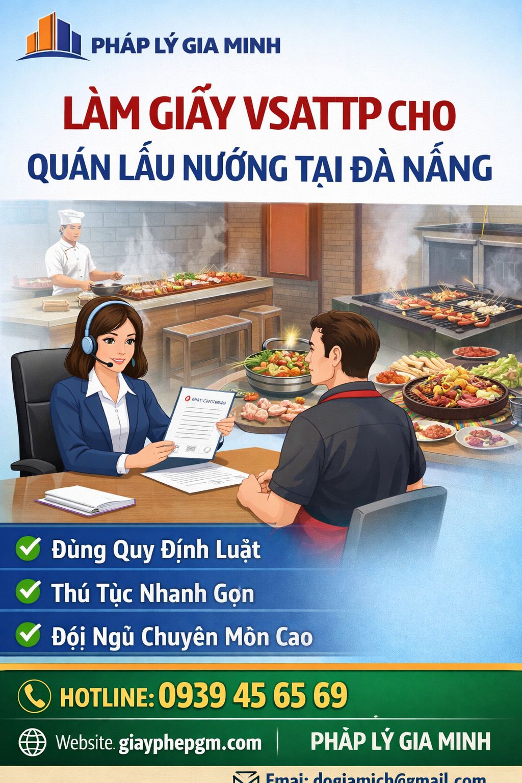 Xin giấy VSATTP cho tiệm bánh ngọt tại Đà Nẵng 2026