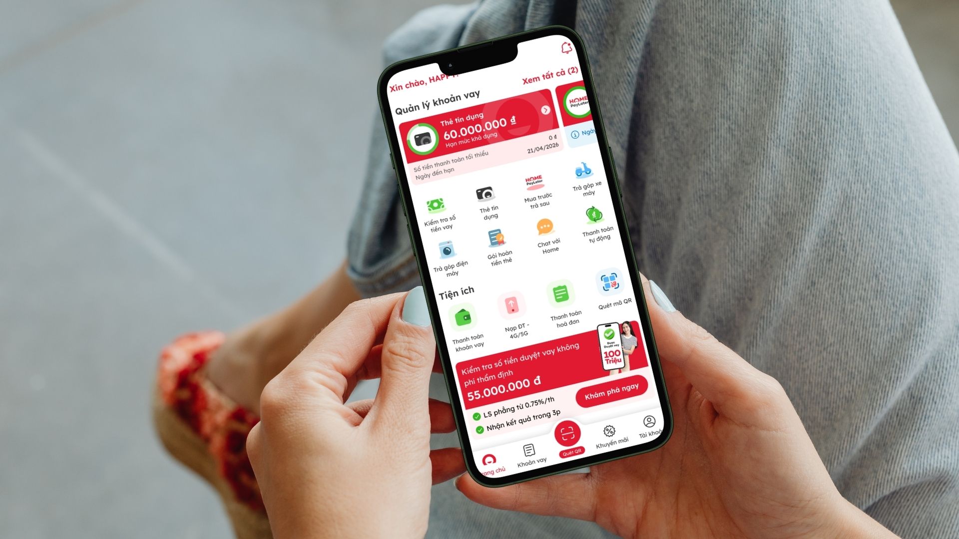 Vay Tiền Online Uy Tín 2026 Tại Home Credit lãi suất bao nhiêu