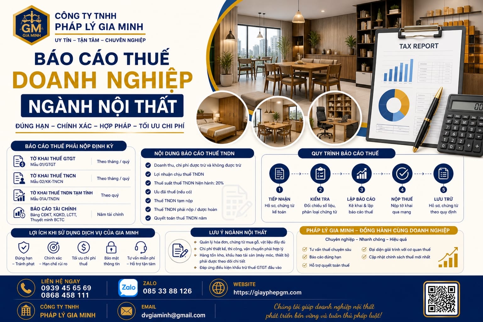 Báo cáo thuế doanh nghiệp ngành nội thất